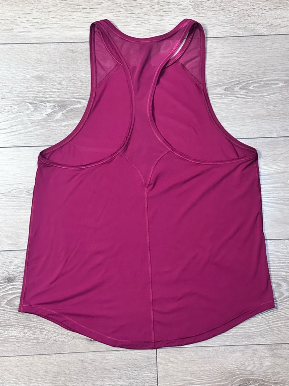 Victoria Sport Maroon Racerback Mesh Active Tank Top - Picture 9 of 12